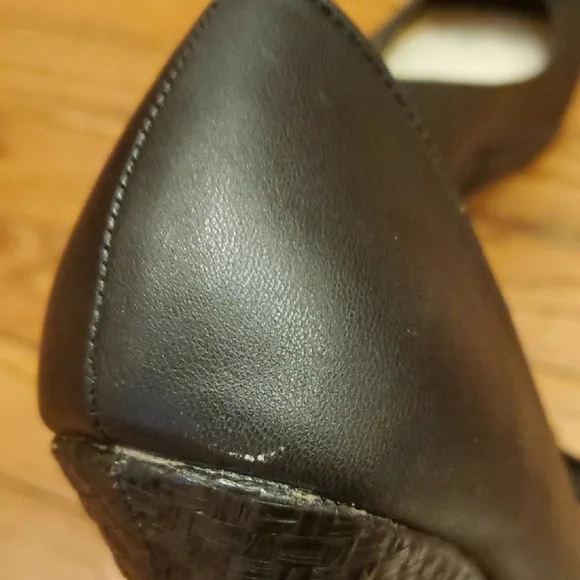 Fergalicious Black Wedge Peep-Toe Shoes - Picture 12 of 15